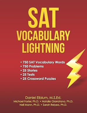 SAT Vocabulary Lightning book cover